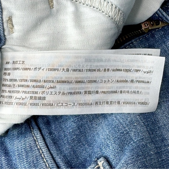 Hollister High Rise Crop Super Skinny Jeans Distressed Raw Hem 25” - Picture 15 of 17